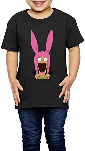 EVALY 2-6 Years Children Classic Bob's Burgers Tshirt Black