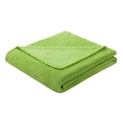 Olive Kids Lime Raschel Fleece Throw