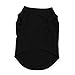 Pecute Cotton Black Pet Dog Puppy Cat T-Shirt Clothes with Letters Vest Apparel Costume (XS)
