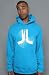 WeSC The Icon Swirl Hooded Sweatshirt in Hawaiian Ocean hood ,Sweatshirts for Men