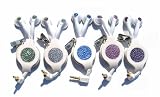 ChicBuds GREEN Swarovski Crystal Retractable Earphones for Ipod