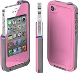 COCO FUN Waterproof Protection Case Cover For Apple iPhone 4/4S - (Multi Color) - Pink