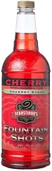 Sebastiano's Syrup, Cherry Fountain, Sugar O g, 1.1-Liter Bottle (Pack of 2)
