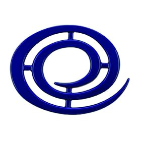 Range Kleen 8 Inch Range Kleen Swirl Blue Trivet