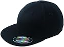 Flexfit® Flatpeak Cap (Black / Größe S/M)