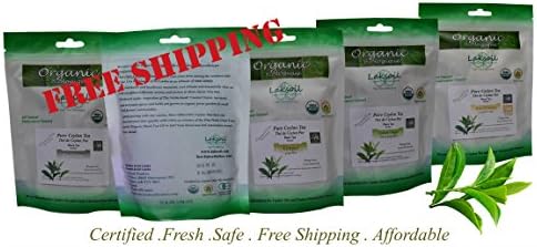 Certified Organic Flavoured 20packs of 20 tbags Ceylon High Land BOPF Premium Black 400tbgs Tea Bags-EARL GREY,LEMON-GINGER,CEYLON CINNAMON,GINGER(100Bags each)-total 400 Tea Bags