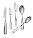 Hampton Forge Marguerite Mirror 20-Piece 18/0 Forged Flatware Set, Service for 4