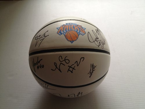 2012 NEW YORK KNICKS Team Signed Autographed Logo Basketball COA