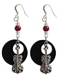 Music Charm Recycled Record Earrings