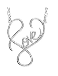 Medium Sterling Silver Love Necklace