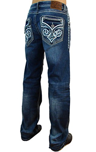 Affliction Blake Fleur Seattle Relaxed Straight Denim