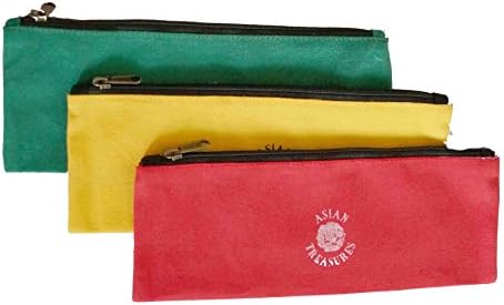 Asian Treasures TP 150015 Tool Pouch 12 Oz. 100% Dyed Cotton Canvas Set of 3 Pieces. 4.5" X 11"