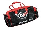 C5 Corvette Red and Black Travel Bag