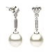 White South Sea Cultured Pearl Earring - 10-11mm, AAA Quality, Solid 14k Gold
