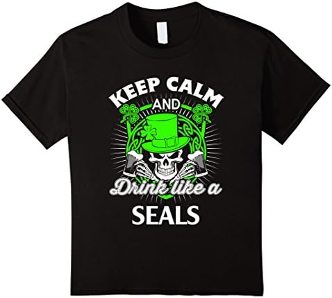 Kids Keep calm and drink like a SEALS 6 Black