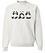 No Evil Pandas by Royce Crewneck Sweatshirt
