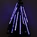 Perfect Holiday, 50cm 8 Tubes 240 LEDs Shower Meteor Rain Light Tube Christmas Holiday Decoration Lights, Blue Color