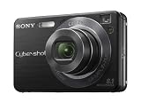 Picture of Sony CyberShot W130 Digital Camera - Black (8.1MP, 4x Optical Zoom) 2.5" LCD