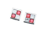0.85 cttw Genuine Ruby Earrings in 18k White Gold LIFETIME WARRANTY - B00027CXXI