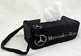 Benz Car Seat Tissue Box Cover Holder Case Black