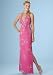 Pink Prom Dress. Womens Long Evening Gown. Beaded Dress by Sean Collection (8764) BERRY