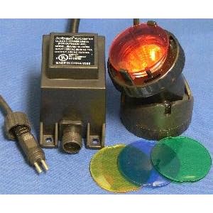 10 watt Submersible Pond Light with Transformer and Color Lenses by 