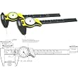 Sliding Inch Caliper Dial Gauge Slide 2 Tools