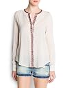 Mango Women's Ethnic Edges Blouse