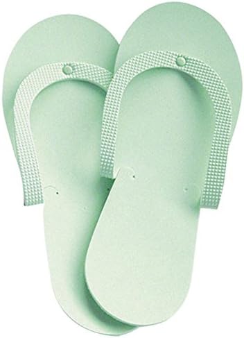 Spa and Pedicure Slippers, Sage - 6 pairs