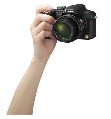Panasonic Lumix DMC-FZ18K 8.1MP Digital Camera with 18x Wide Angle MEGA Optical Image Stabilized Zoom (Black)