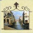 Venice Italian Canal Hand Painted Oil Painting Tapestry
