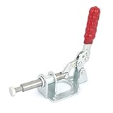 uxcell 　トグルクランプ　プッシュプル式　レッド　シルバートーン　収容力136Kg 　302F