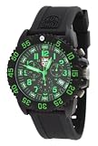 Luminox #3097 Men's Colormark Chronograph 3080 Series Watch (Black Dial/Green Print)
