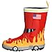 Kidorable Little Boys' Fireman Rain Boots, Red, 8 M US Toddler
