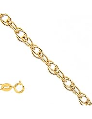10k Solid Yellow Gold .58 mm (1/64 Inch) Open Milano Rope Chain 20" w/ Spring Ring Clasp