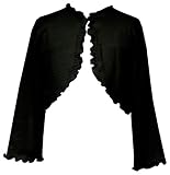 Rare Editions Girls 7-16 Ruffle Sweater,Black,x-large ( size 14/16 )