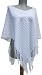 Handmade Lightweight Poncho - Soothing White (MEDIUM/100% Hand-crocheted Border)