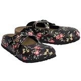 Birkenstock Dorian Smell Flowers Blk by Birkenstock