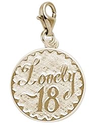 Rembrandt Charms 18th Birthday Charm with Lobster Clasp