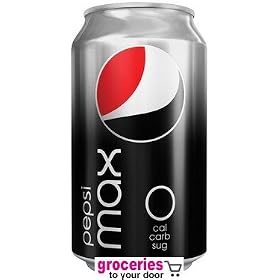 Pepsi Max Soda, 12 oz Can (Pack of 24)