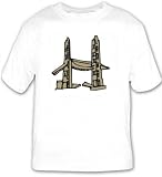 T-shirt with England, ancient, Tower of London , Great Britian , landmark, Europe, arch, architecture, bridge, building