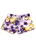 Verona - Little Girls Board Short, Multi Colored Flowers