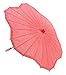 Quasimoon PaperLanternStore.com 32 Inch Red Paper Parasol Umbrella, Scallop Shaped