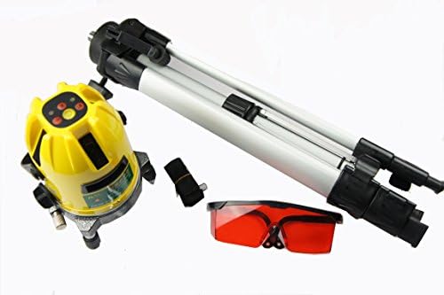 REWIN RJG-S02B Self-Leveling Cross Two Line Laser Level Kit with Tripod Legs