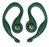 Koss 312 University of Miami SportClip Earphones with Wind Up Storage Case for MP3, CD, DVD Players (Green Case)