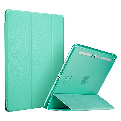iPad mini 4 Case, ESR [Corner/Bumper Protection] Smart Cover Case with Soft TPU Bumper and Auto Wake/Sleep Function for iPad mini 4 2015 Version (Light Green)