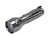 Silver - 15 LED 400 nM UV Ultra Violet & Laser Flashlight 3AAA, 7301UV400