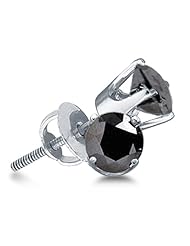 3.0 cttw. Diamond Earrings Round Studs 10K White Gold