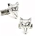 Fox Head Sterling Silver Cufflinks Cuff Links