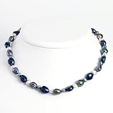 Sterling Silver Multicolored Cultured Pearl Necklace - 18 Inch